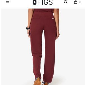 Burgundy scrub pants - lightly worn